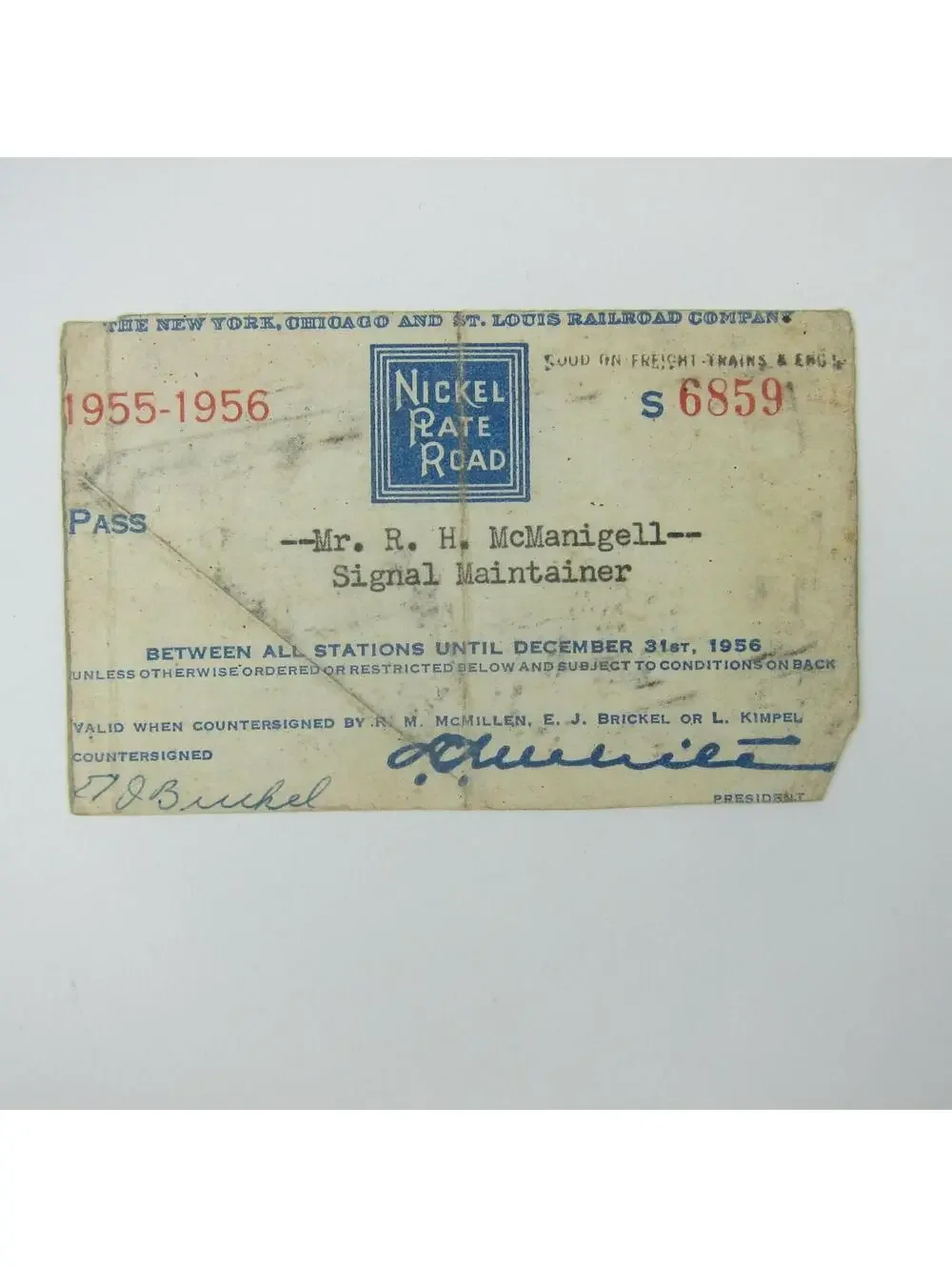 Nickel Rate Road Train Ephemera Lot 3 Envelope Form A & Pass Vintage 1940s-50s